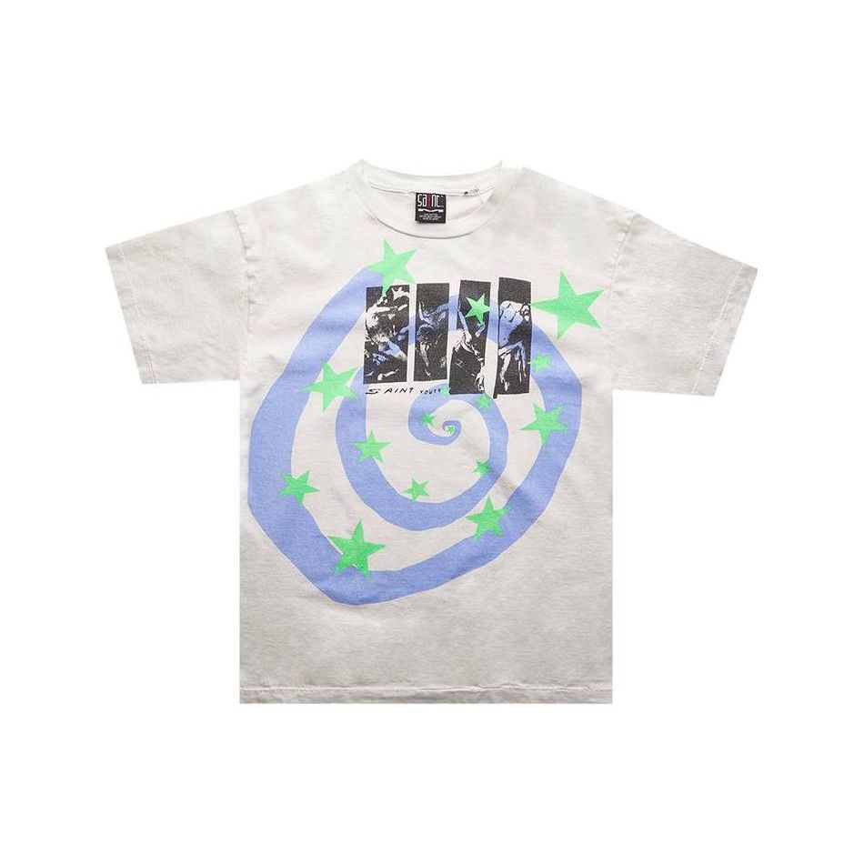 

SAINT Mxxxxxx Футболка Humanity Белая Мужские Топы SM-S23-0000-024 L