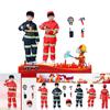 Kid's Fireman Uniform Costume Set For Kindergarten Role Play