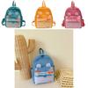 High-capacity Breathable School Backpack For Young Kids In Stylish Macaron Colors
