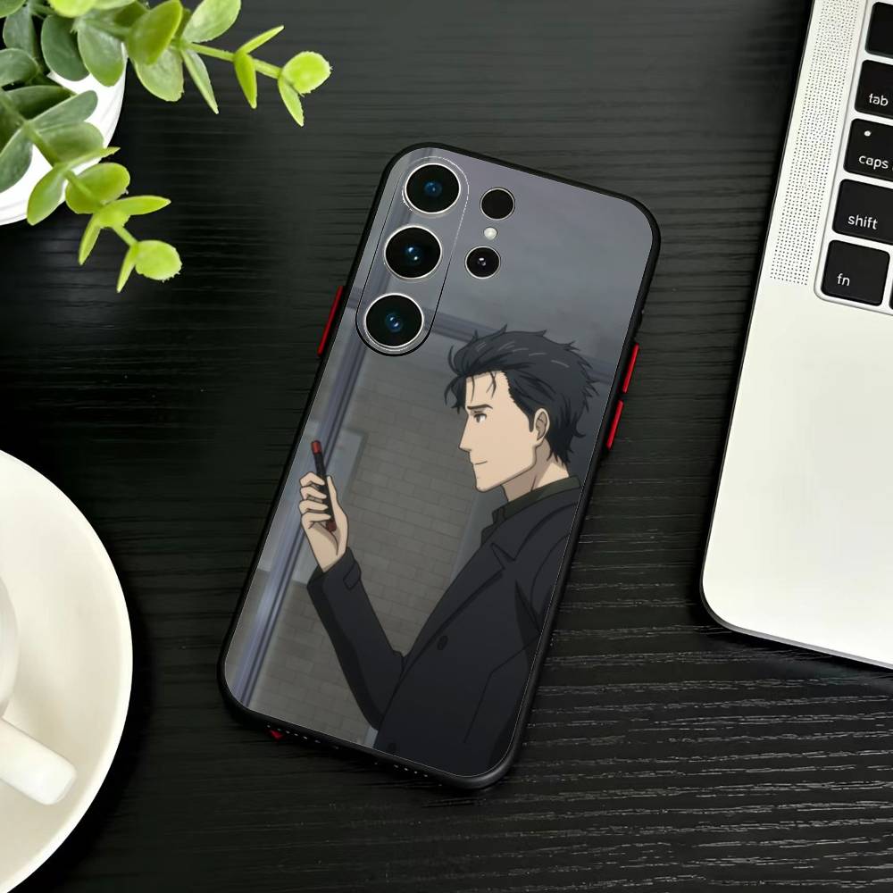 STEINS GATE F-Rintaro O-Okabe Phone Case For Samsung S26,S25,S24,S23,S22,S21,S20,S30,Ultra,Plus,Fe,Note,5G Black Cover