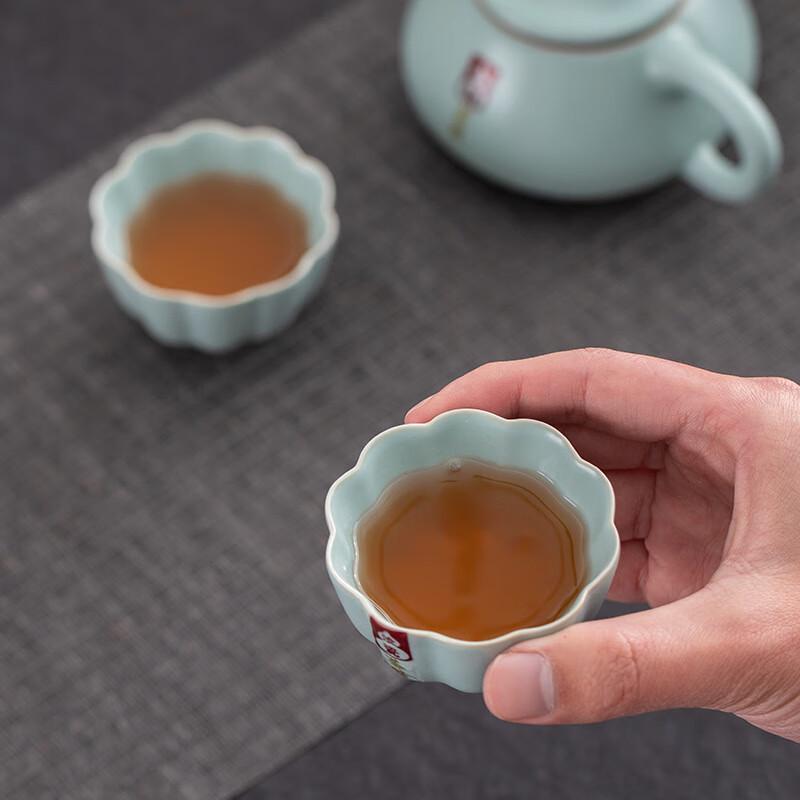 Chaxun Ru Kiln Ceramic Tea Set Gift Box