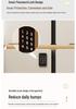 Solid Wood Smart Bedside Table with Wireless Charging, Modern Minimalist Design, Three-Layer Storage, Floor-Standing for Small Apartments.