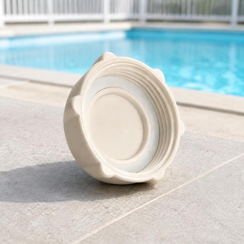 P01006 Pool Drain Valves Cover for Direct Replacement, Molded Plastic Construction for Home Pools and Swimming Facilities