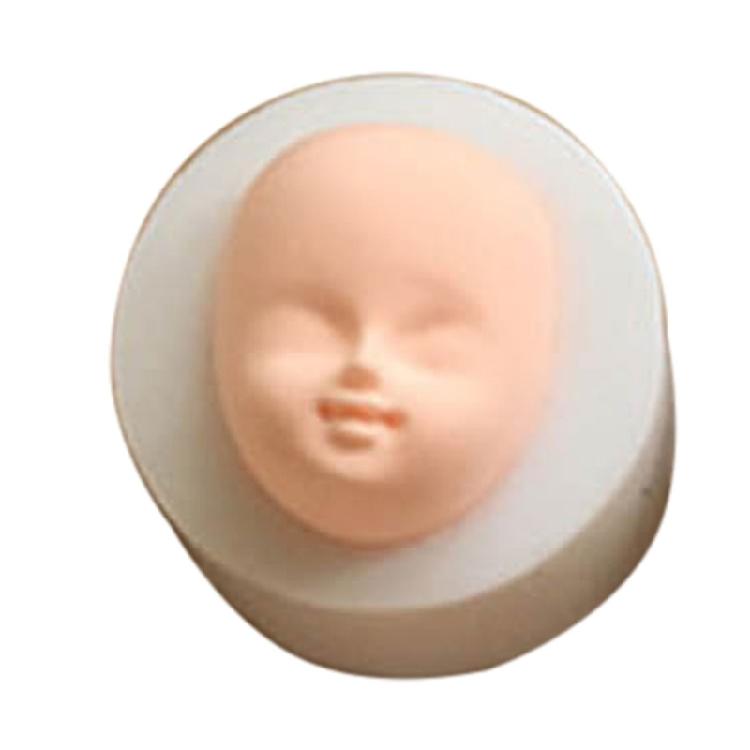 Dolls Head Face Mould, Silicone Baby Head Molds, Baby Shower Fondant Cake Mould