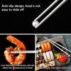 Lightweight Chopsticks Stainless Steel Chopsticks Reusable Easy To Use Nonslip Dishwasher Safe for Home Kitchen Hotel Restaurant