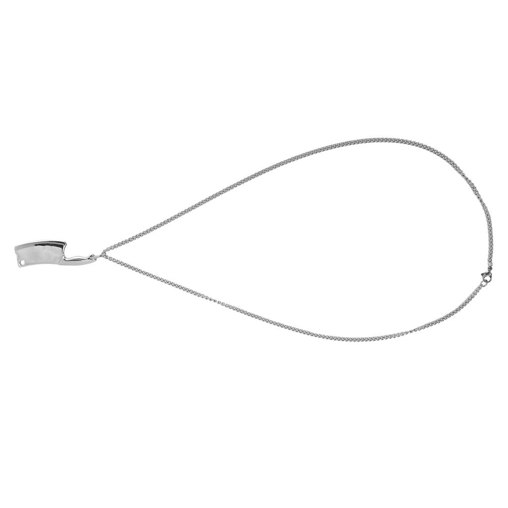 Stainless Steel Chopping Knife Pendant Necklace for Men Fashionable Necklace JewelrySilver