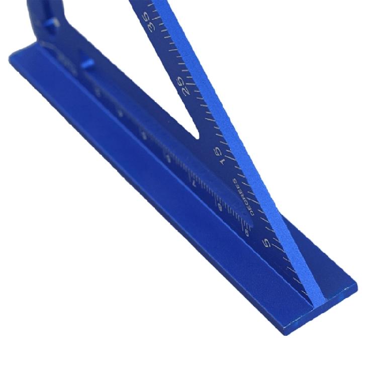 Triangle Ruler Aluminum Drafting Triangle Square Ruler 45/90 Degree Right Angled Woodworking Math Geometry Tool