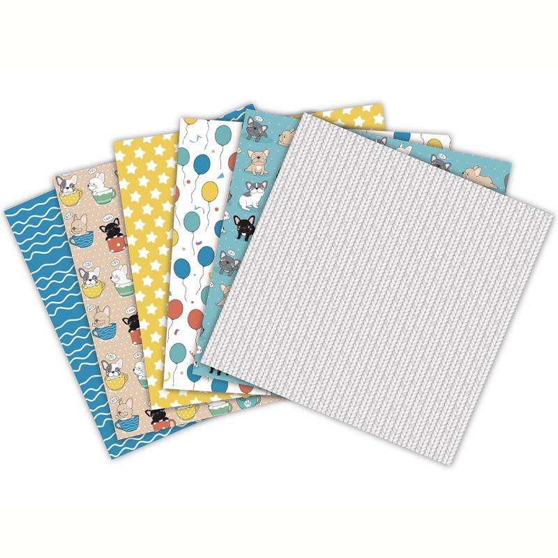 Album Foto Scrapbook DIY cu Imprimeuri Câini Drăguți Hârtie de Fundal pentru Jurnal Personal Carduri Hârtie de Fundal Individuală