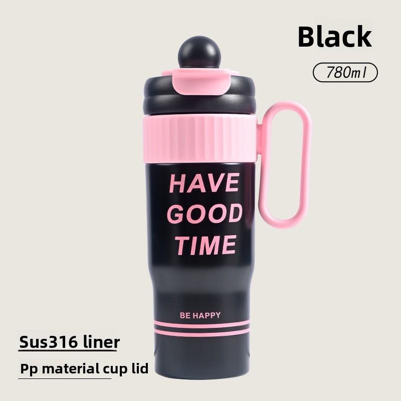 Flower Language Double Drink Insulated Bottle With Vacuum Technology For Office And Travel