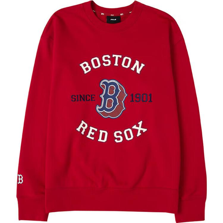 

New MLB Sweatshirts Unisex Red 3AMTV1034-43RDS XS