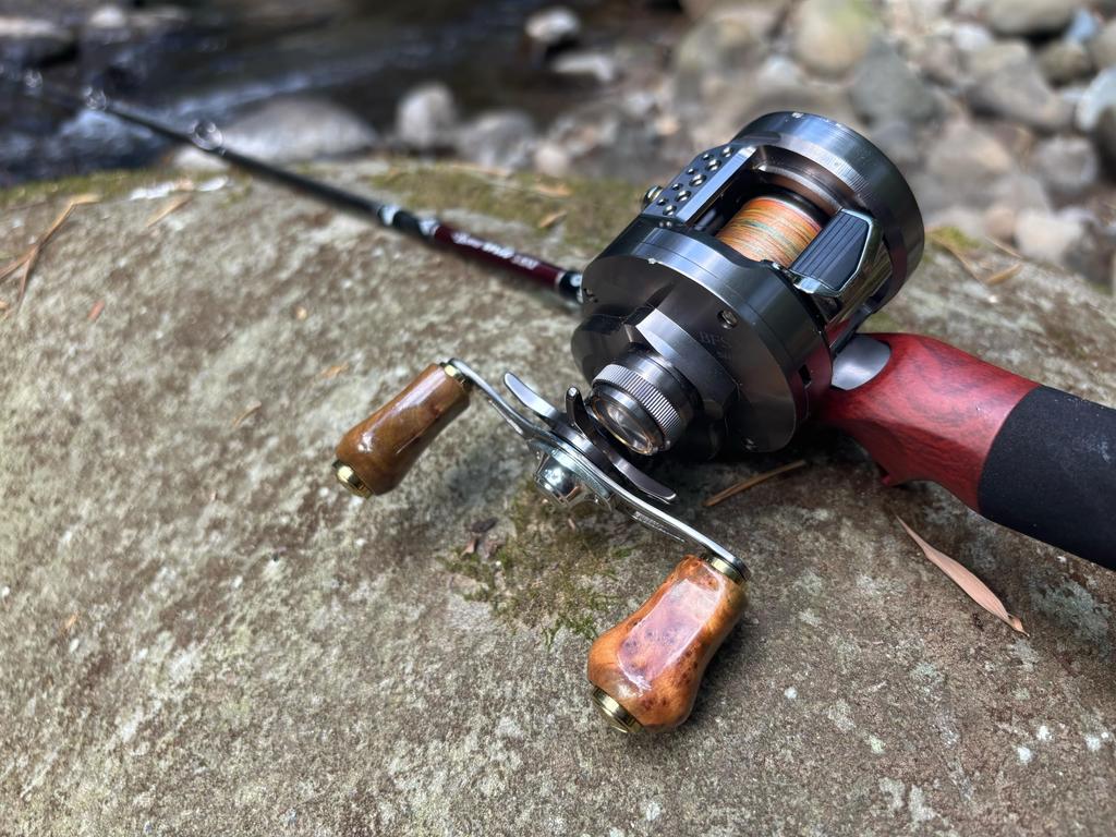 Gomexus Wooden Reel Handle 22mm Replacement Knob for Shimano and Daiwa CQ BFS Vanquish Compatible with Spinning and Baitcasting Universal Fit for