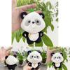 Whimsical Plush Panda Keychain Doll 12cm Cute Soft Toy With Pp Cotton Filling Ideal For Gifts