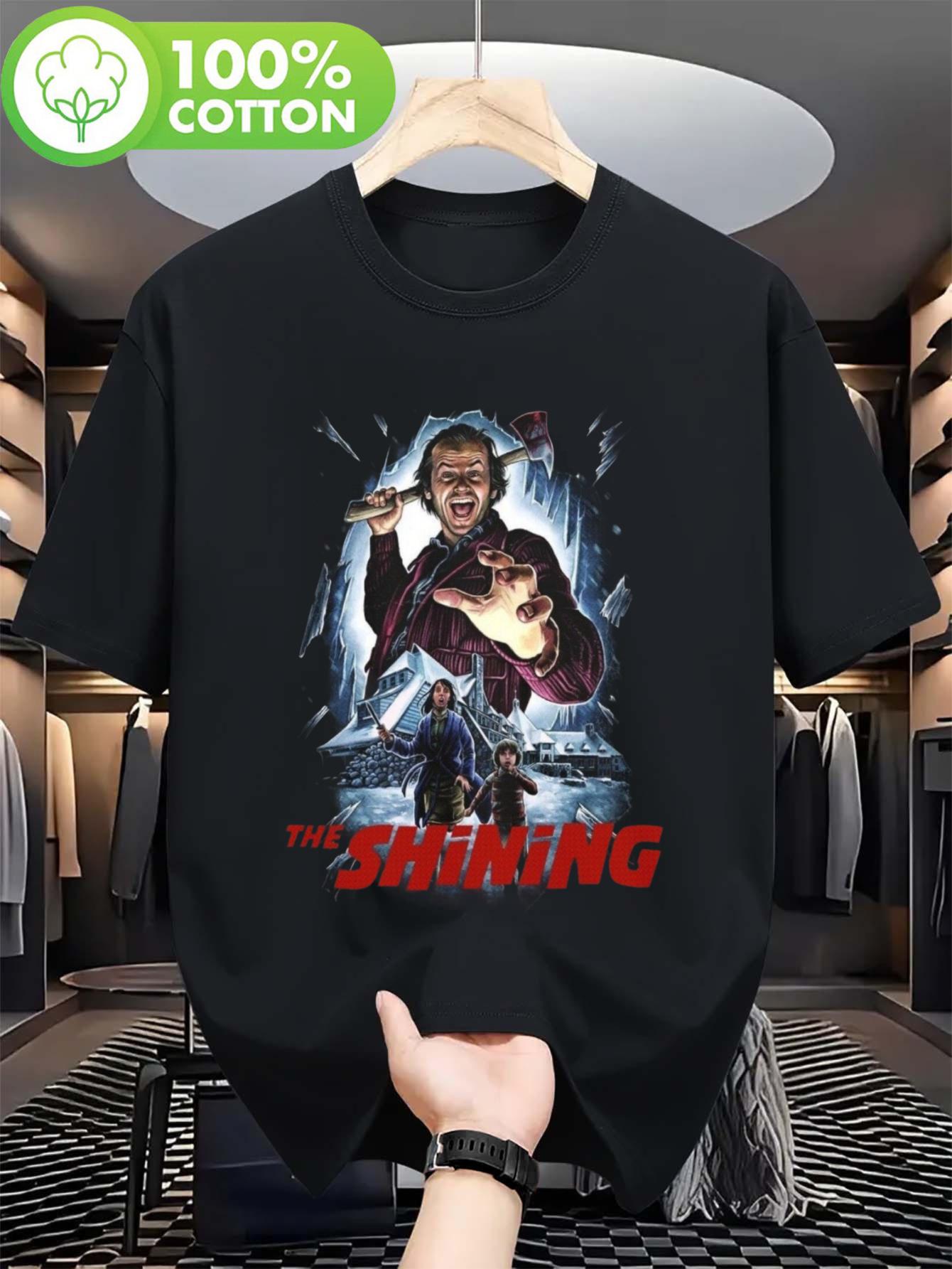ZX Summer Hot Selling Mens The Shining Movie Tshirt Jack Nicholson Classic Poster Printed Top 4XL