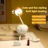 Chicken Night Light Mini Adjusting Table Lamp Portable Reading Light Easy Fixed Octopus Tentacles Desktop Fun Pieces Toy Lamp