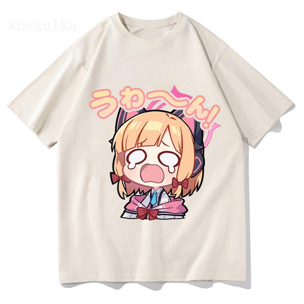 Blue Archive Shiroko T Shirt for Women Anime Print Shirt Cartoon Top Harajuku Unisex Clothing Female Tees Kawaii cute