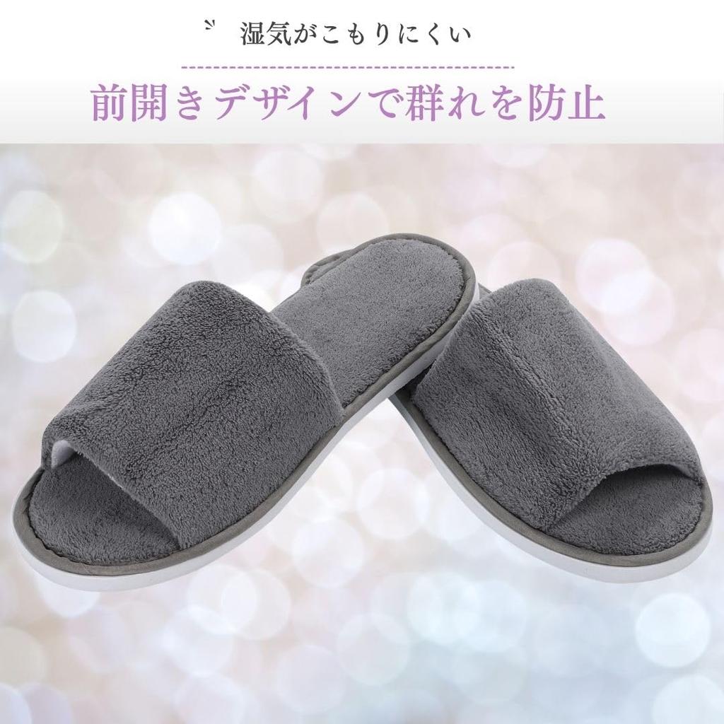Nomadra Disposable Premium Individually Unisex for and Salons Slippers, 10-Pair Set, Fluffy, Thick-Soled Cushioned, Non-Slip, Wrapped, Antibacterial,