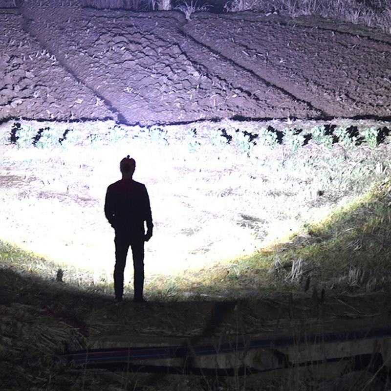 Reflektor czołowy USB zasilany akumulatorem 11 diod LED Mocne światło Latarka czołowa Wodoodporny Wbudowany akumulator Latarka wędkarska Latarnia zewnętrzna
