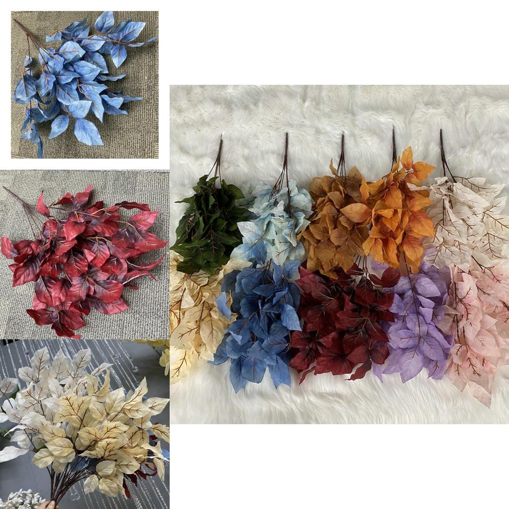 Artificial Leaves Bouquet For Wedding Decor And Event Photography With Realistic Look For Home And Hotel Decoration