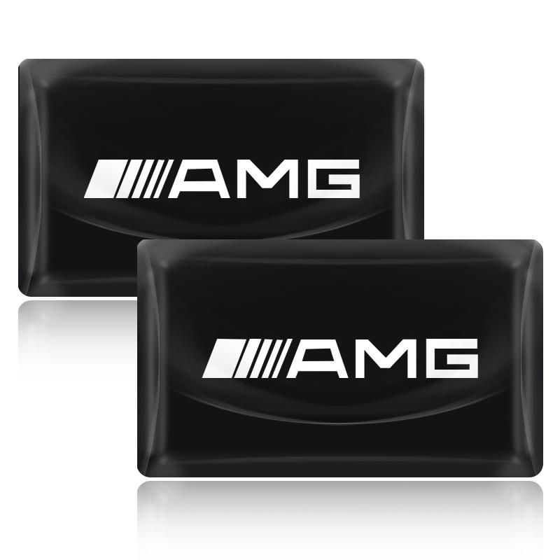 2/5/10Pcs Carbon Fiber Steering Wheel Car Logo Emblem 3D Stickers For Mercedes Benz AMG GLE GLS GLC CLA GLB ML C500 C200 C300 W204 W206 W205 W212 W203