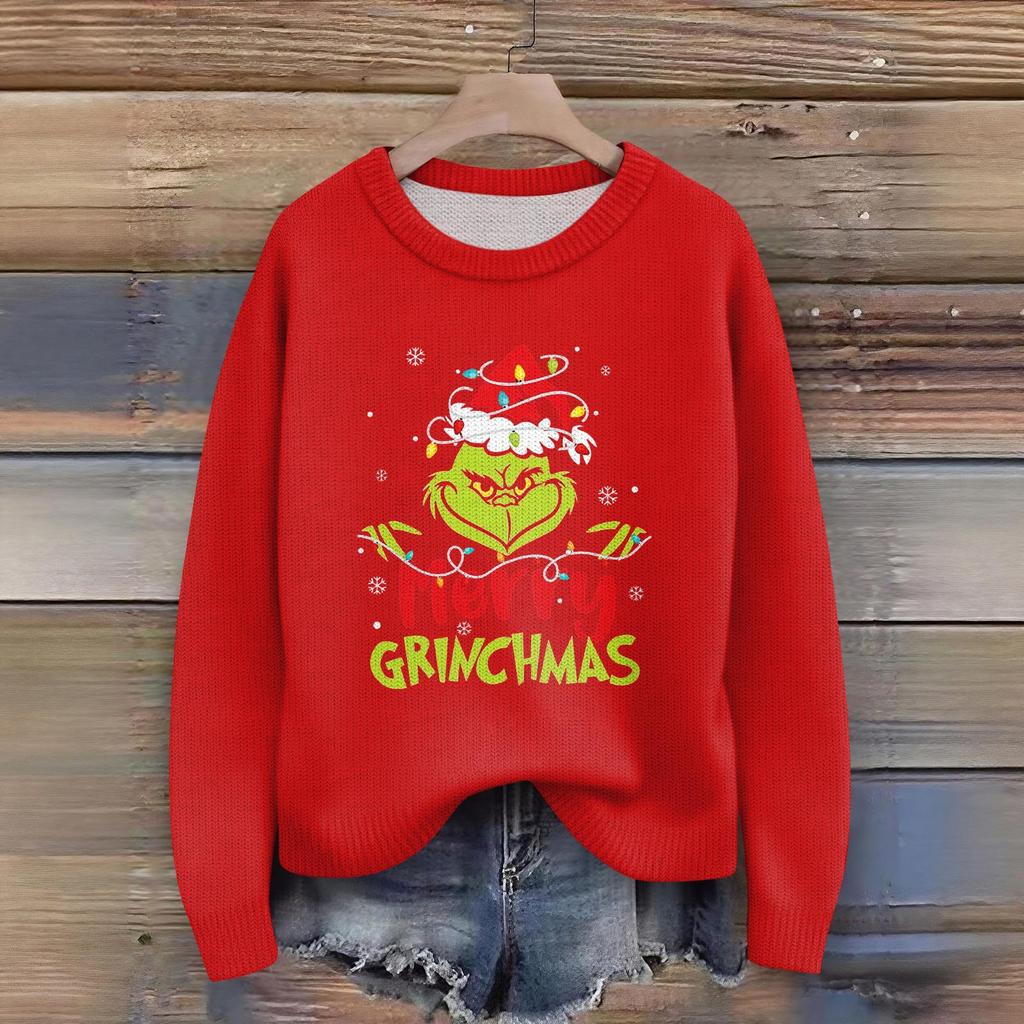 Women's Fashion Casual Long Sleeve Neck Sweater Pullover Top