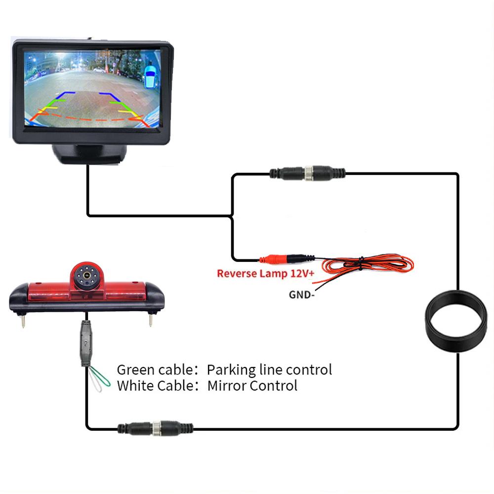 Parking AHD 1080P 940 IR Night Vision Car Brake Light Reversing Camera for FIAT Ducato CITROEN Jumper PEUGEOT Boxer 2006-2015