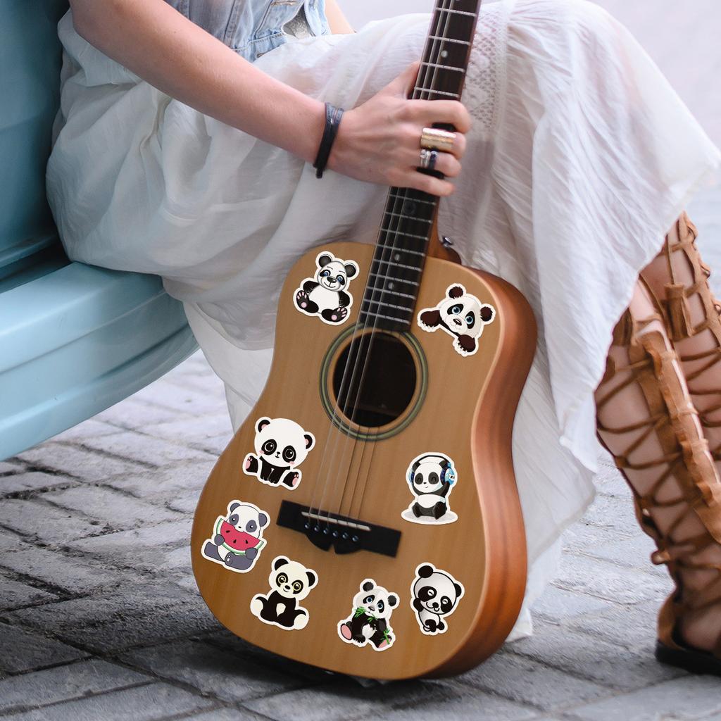 50 National Trend Feng Shui Color Horse Stickers Mobile Water Cup Waterproof Scratch Decorative Stickers Children's Hand Account Stickers