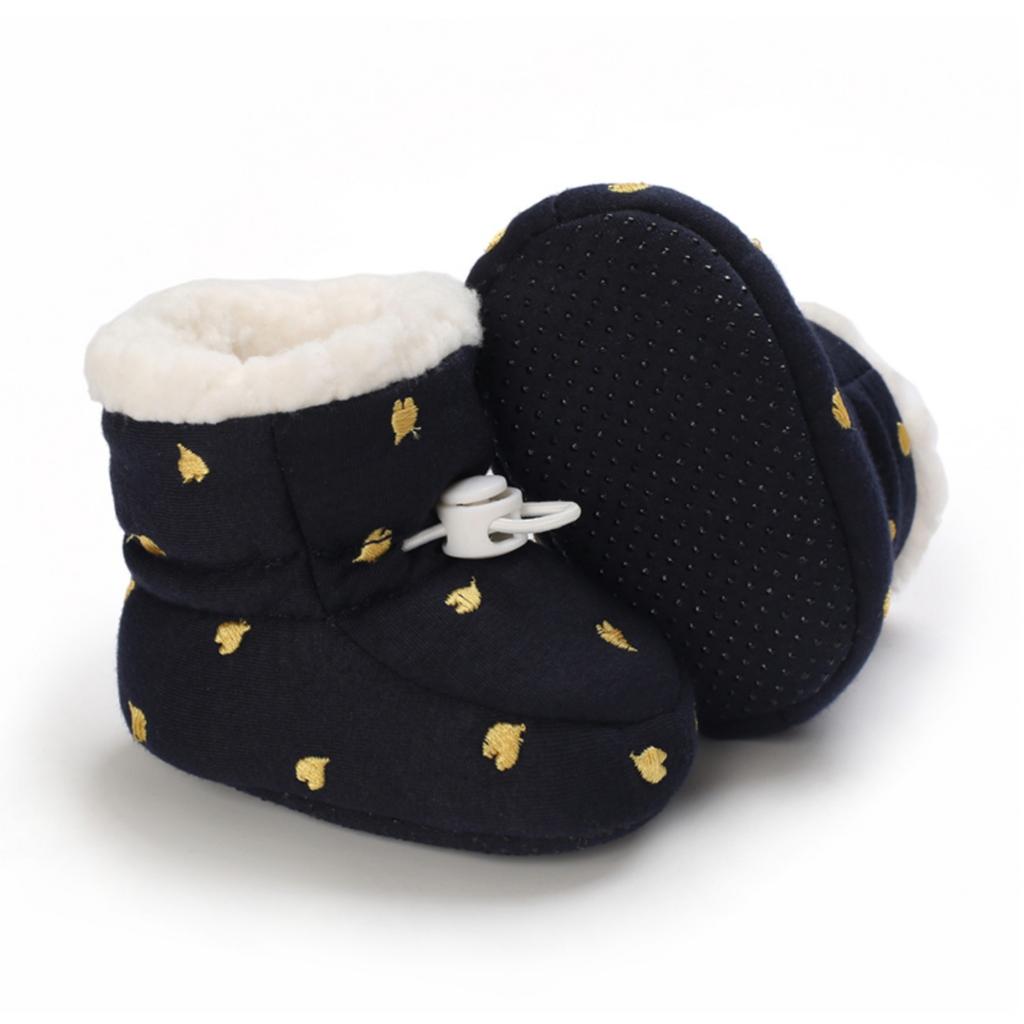 Infant Baby -Lined Soft Learning Walking Shoes for 0-12 Months Boys Girls Winter