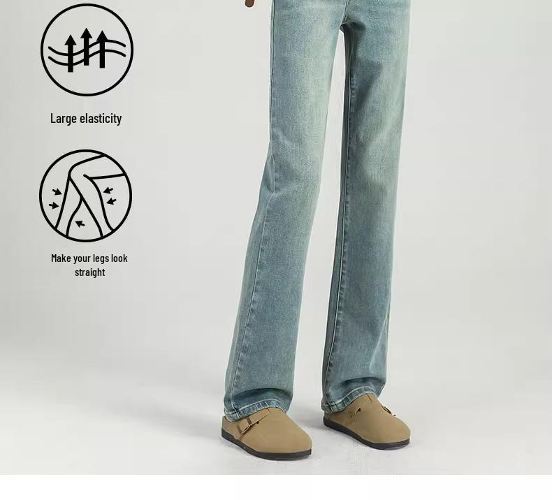 Women's Slimming Fleece-Lined Jeans: Autumn/Winter 2024 Style, High-Waisted, Petite, Straight or Wide-Leg Options