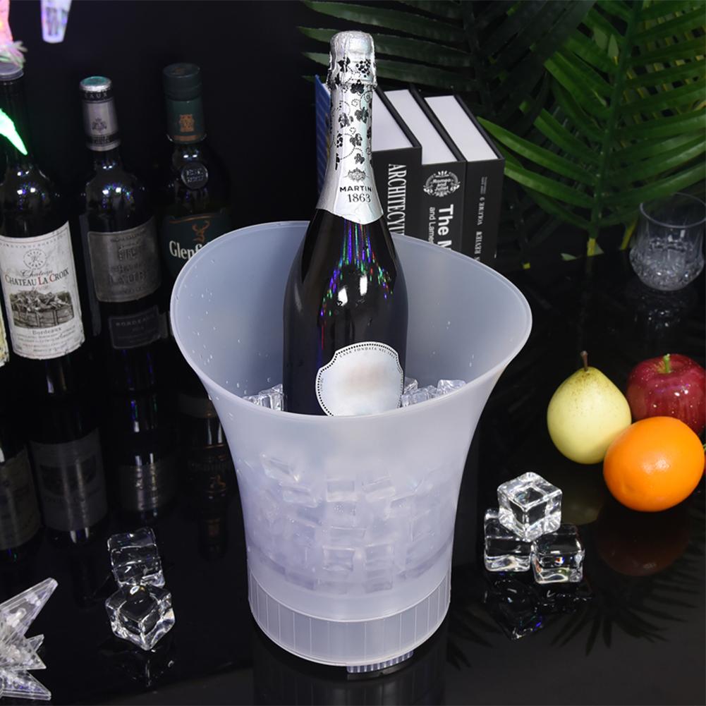 Champagne Beer LED Ice Buckets 5L Large Capacity Wine Beer Ice Buckets With Bluetooth Speaker Drink Container For Home Bar