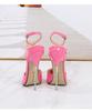 zapatos mujer 16cm thin heels shoes woman Pointed Toe Female Party Sandals Buckle Cosplay Punk pumps sandalia feminina