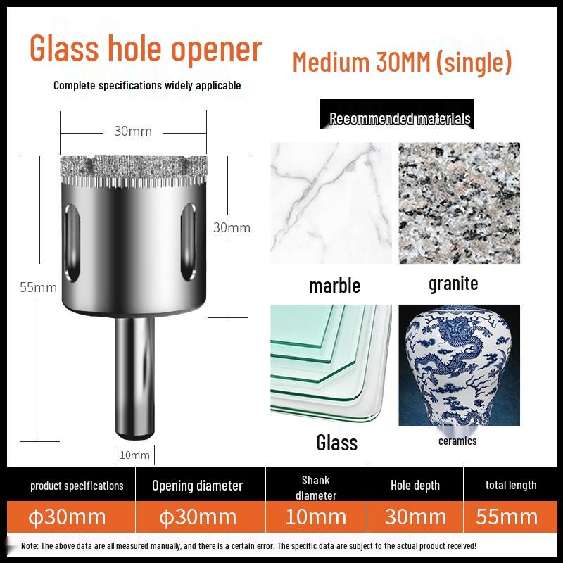 6mm Multifunctional Glass & Tile Drill Bit Set for Marble