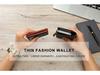 Carbon Fiber Microfiber Leather Money Clip Wallet for Men