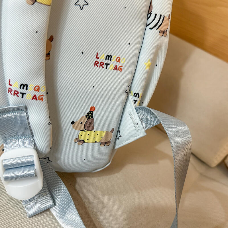 Tecknat tryck Student Skolväska Damryggsäck Stor Kapacitet Ryggsäck