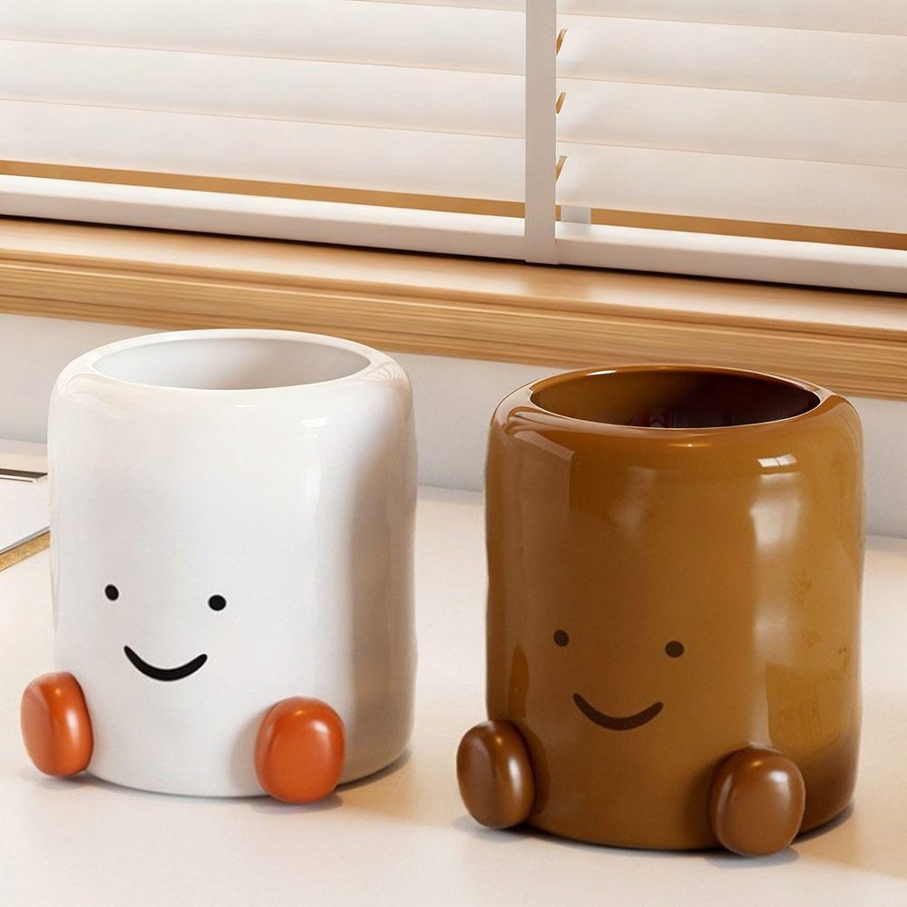 Cartoon Desktop Pen Holder Large Capacity Remote Control Storage Box  for Students Gift