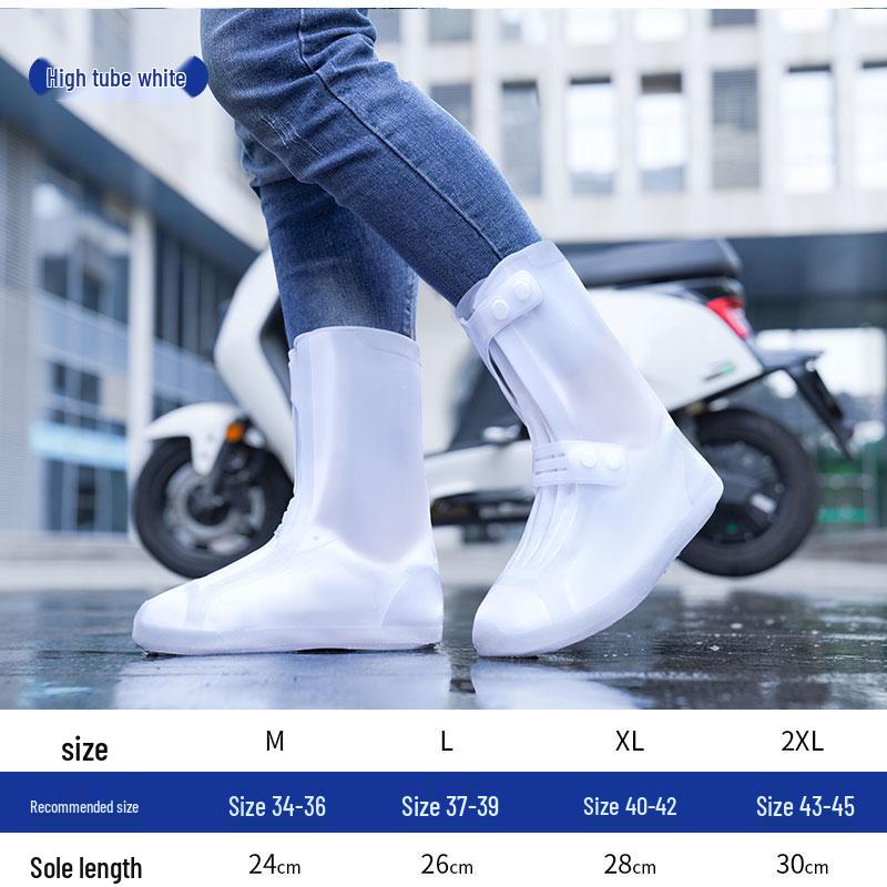 Unisex Waterproof Non-Slip Silicone Rain Boots - Wear-Resistant Overshoes for Mountaineering
