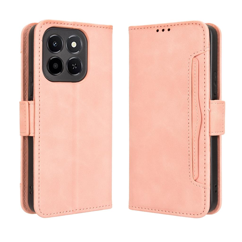 For Honor X6c 4G Leather Case Phone Wallet Cover with Multiple Card Slots