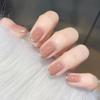 24Pcs Love Ballerina Press On Nails Set Full Cover Artificial Fake Nails Professional Adhesive Free False Nail Art