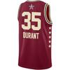 Jordan NBA Dri-Fit Kevin Durant All Star Jersey Red Men Streetwear FQ7732-602