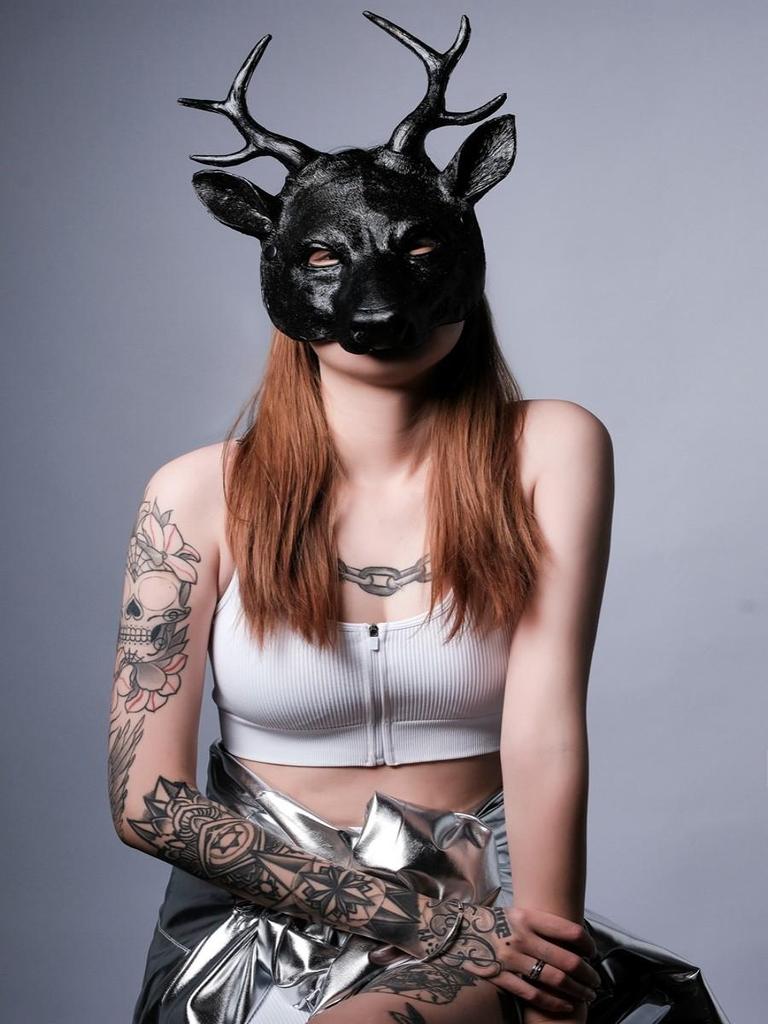 Cosplay Deer Mask 3D Animal Mask PU pěna Personalizovaný dárek Ženy Muži Karneval Party Rave Club Role Play Masky