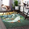 Fishing Enthusiast Theme Office Carpet Chair Mat - Large Desk Mat for Home Decor, Office Rug, Gift Idea for Any Room Including Bedroom and L