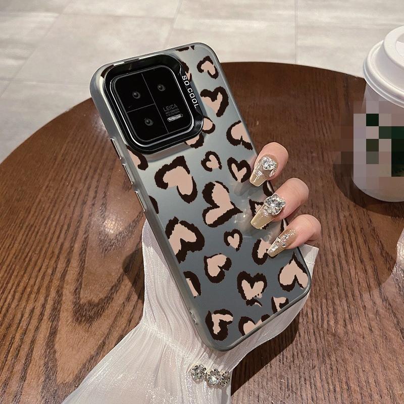 

Чехол Heart Leopard для iPhone 16 Samsung A55 A35 M35 S24 FE Xiaomi Redmi Note 13 Pro 14C Huawei Honor 200, противоударный бампер для телефона с защитой от царапин Samsung S24 FE