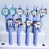 Soft Teeth Dentist Gel Pens 10 Pieces Blue Ink Retractable Stationery Set For Dental School Office Exam Use