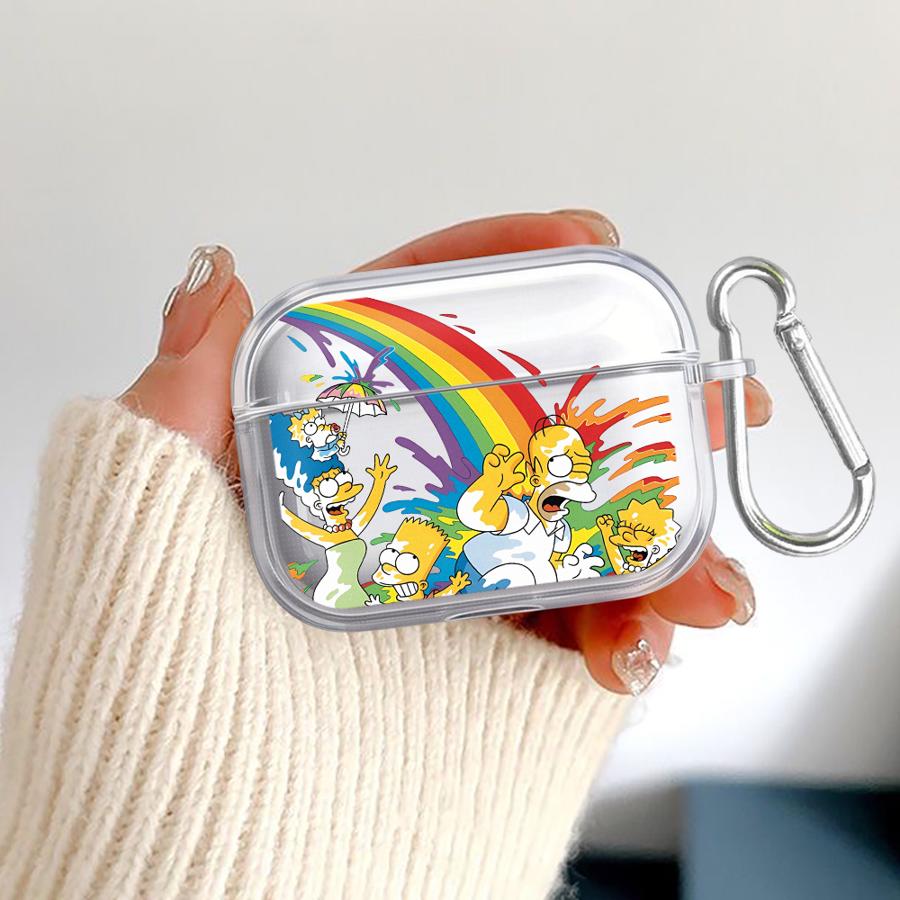 Cartoon The S-simpsons Clear Earphone Cases Cover Case For Airpods 4 Pro 2 3 Pro3 1 Pro2