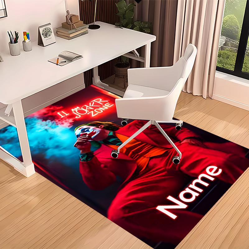 Custom personalization Joker Print Area Rug - Soft, Washable Non-Slip Indoor Mat,Living Room,Home&Office Decorative Rug