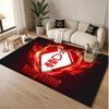 Benutzerdefinierter Teppich Nottingham Forest Muster Druck Name Text Weicher Rutschfester Boden Teppich für Heim Innen Dekoration