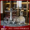 Elegant Burgundy Wine Glasses Set With Stemware Rack Decanter Crystal Glass Home Dining Party Serving