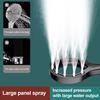 Testa del soffione doccia facile da impugnare, a forma di anello grande, spray portatile ad alta pressione, accessorio acqua a flusso costante, per pannello del bagno di casa