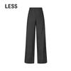LESS Merino Wool Jacquard Straight-Leg Pants
