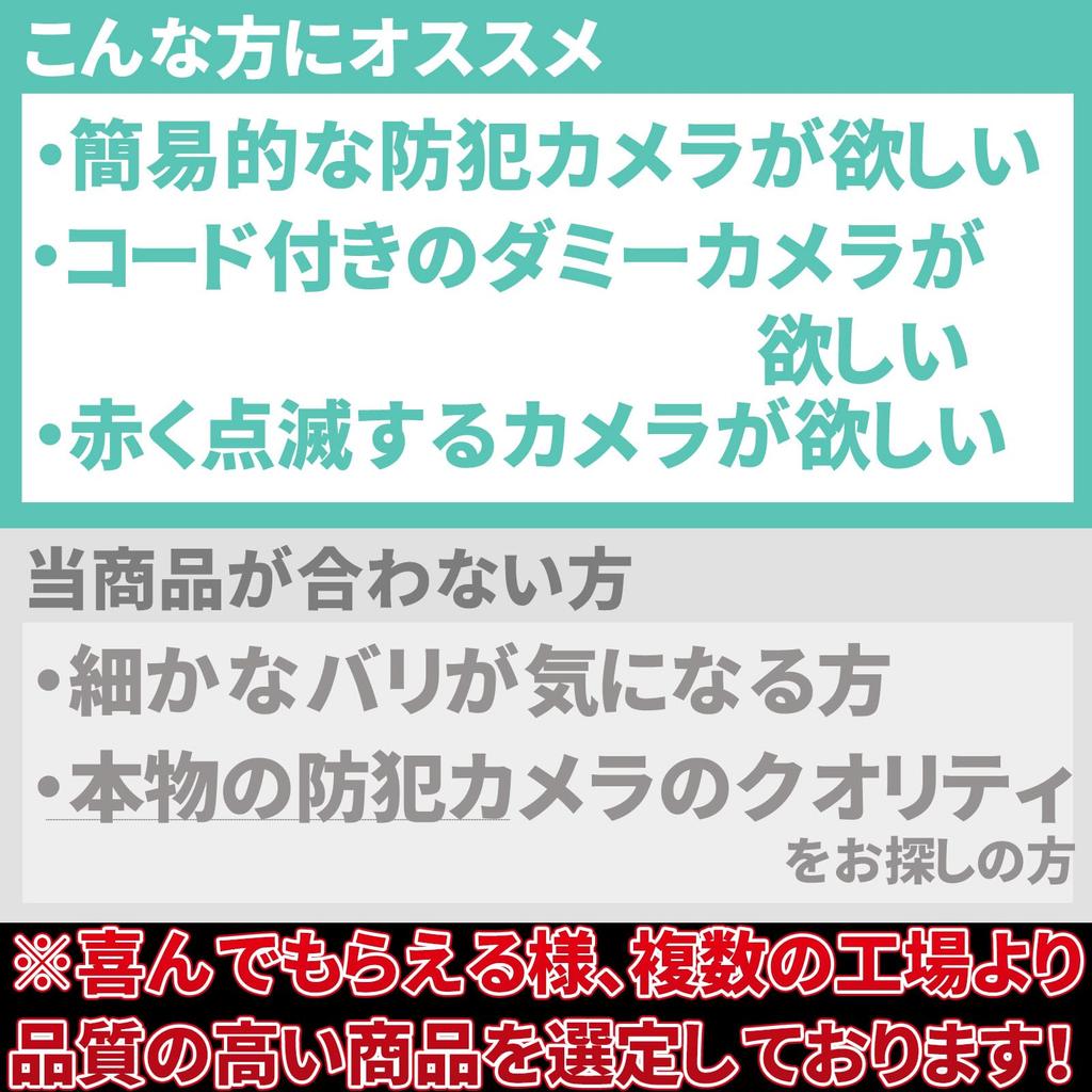 PREMIUMM Security Camera Dummy with Security 1 Piece Dummy Surveillance Camera Lights Security No Power Supply Indoor Sticker, Camera, Dummy, up,