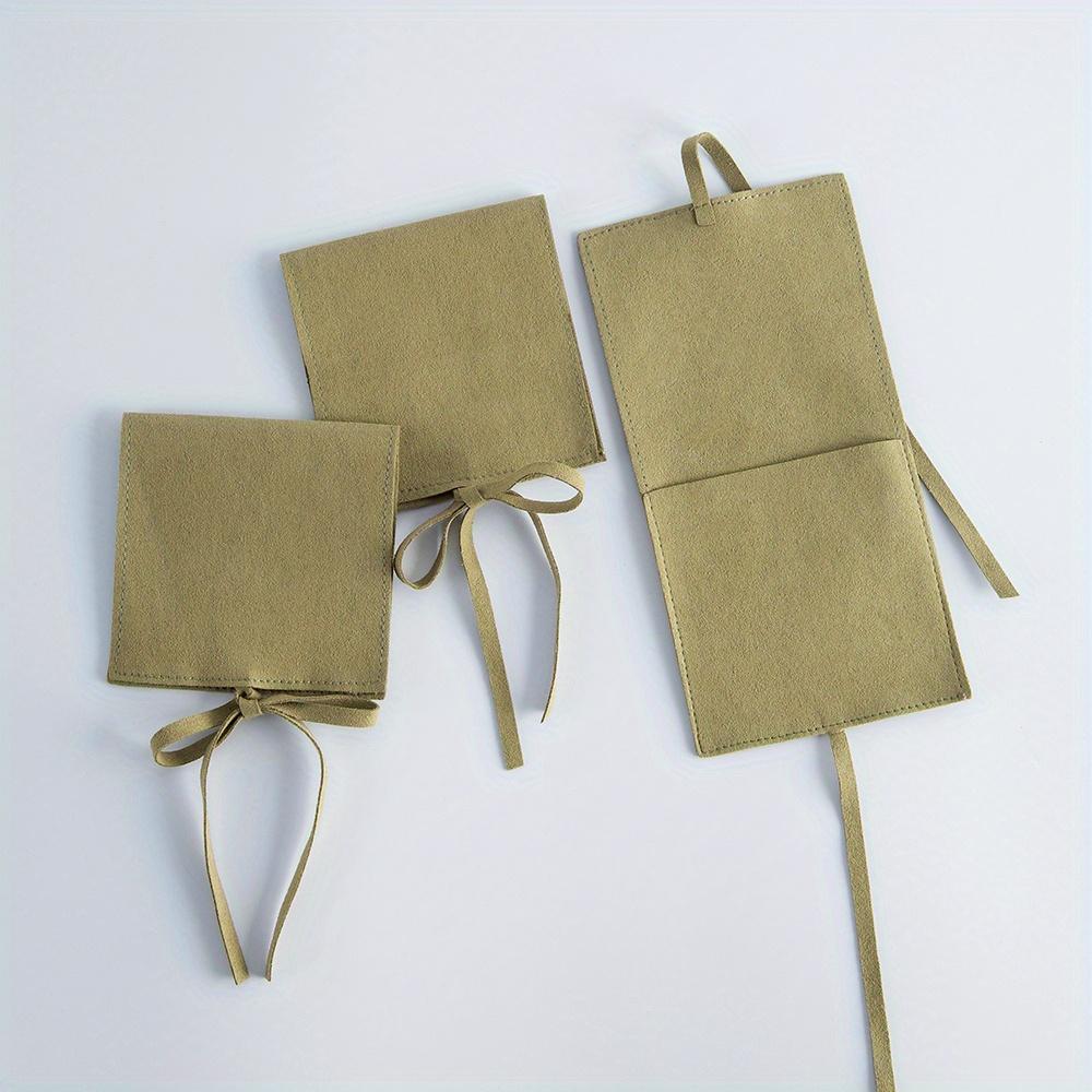 Velvet Jewelry Packaging Pouches Chic Wedding Favor Bags Cream microfiber Cosmetic Bags Product Package Wedding Gift Bag